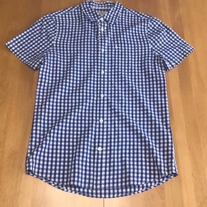 Short Sleeve Plaid Button Down